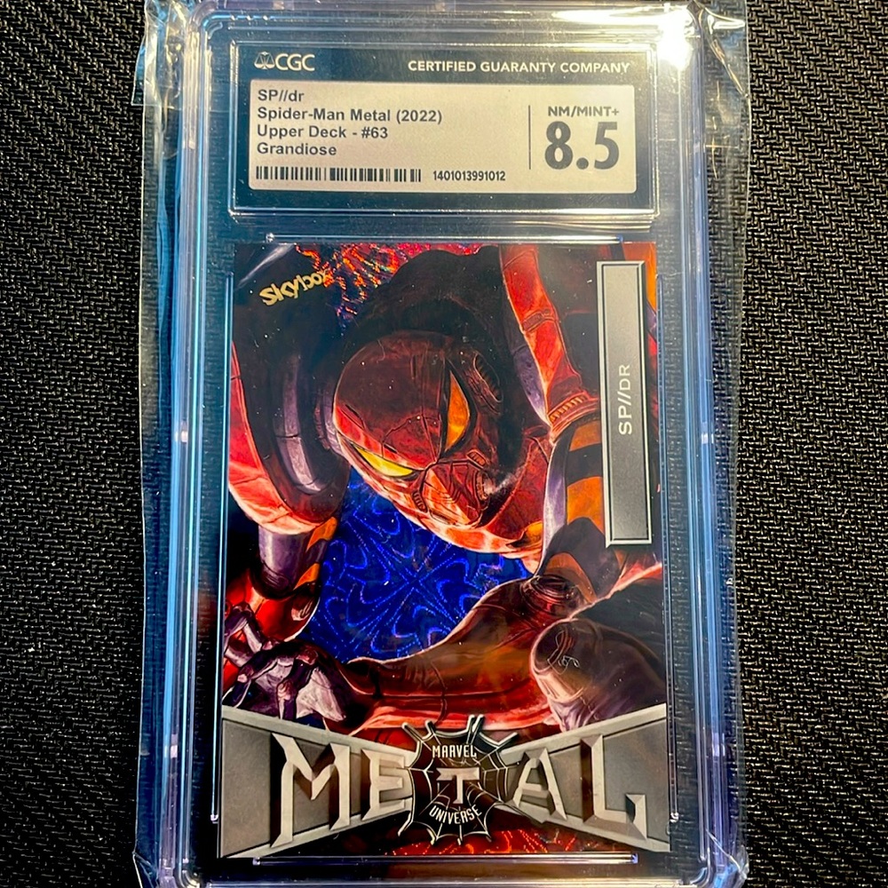 Spider-Man sp//dr Spider-Man Metal 2022 Upper Deck Grandiose card insert